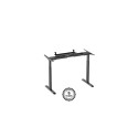 Adjustable Height Table Up Up Bjorn Black, Table top M White