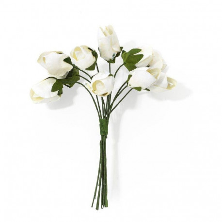 Paberlill Tulp - valge