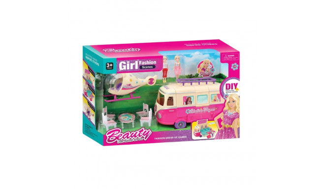 Nuku mängukomplekt buss ja kopter