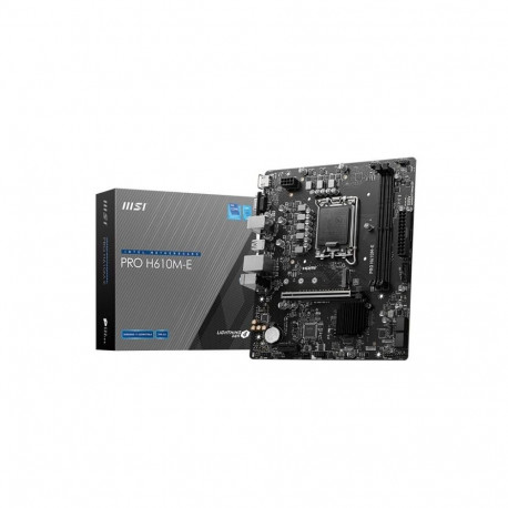 MSI Mainboard||Intel H610|LGA1700|Micro-ATX|Memory DDR5|Memory slots 2|1xPCI-Express 1x|1xPCI-Expres