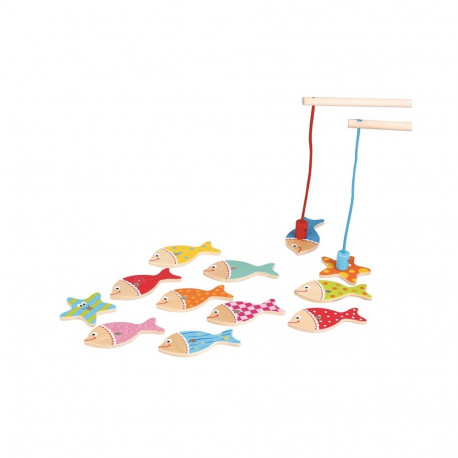 puidust mäng magnetiline kalapüük