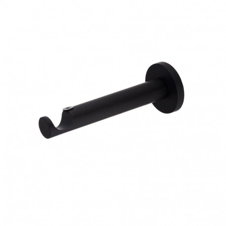 CURTAIN ROD BRACKET SINGLE D19 M.BLACK