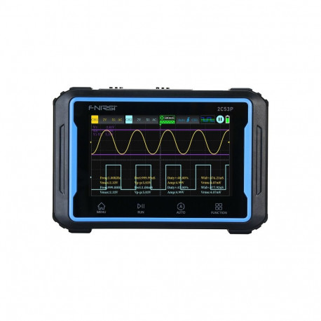 Portable 3-in-1 FNIRSI 2C53P 4.3" touchscreen oscilloscope