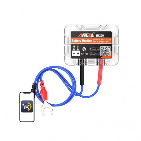 Bluetooth Battery Tester Ancel BM200 6-20V DC