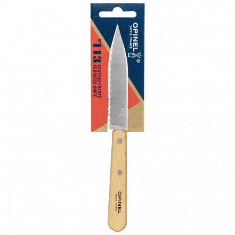 Opinel serrated knife No. 113 Natural