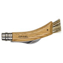 Opinel mushroom knife oak handle w. brush + pencil case & sheath