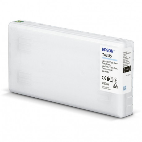 Epson ink cartridge light cyan T 43U 200 ml              T 43U5