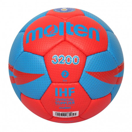 Handball H2X3200-RB2, size 2, synth. leather, red/blue, TM Molten