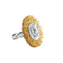 WIRE WHEEL BRUSH (BRASS COATED)