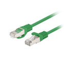 PATCHCORD CAT.6 FTP 1M GREEN FLUKE PASSED LANBERG 10-PACK