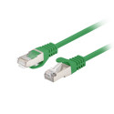 PATCHCORD CAT.6 FTP 1M GREEN FLUKE PASSED LANBERG 10-PACK