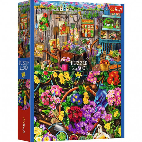 TREFL Puzzle set Garden, 2x500 pcs
