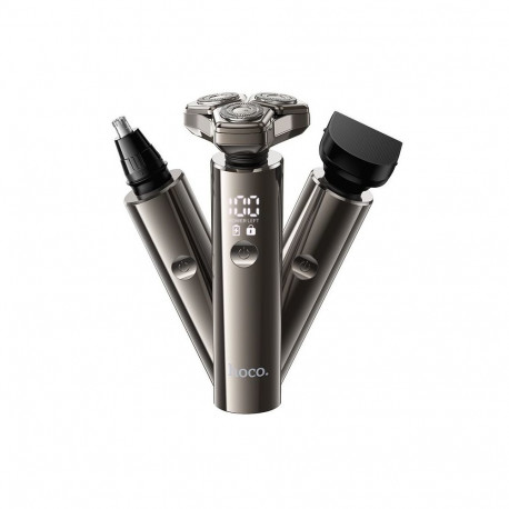 Shaving set 3in1 Hoco HP36 metal gray