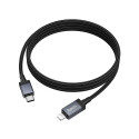 Cable USB C to Lightning Hoco PD 27W with display 1 m X118 black