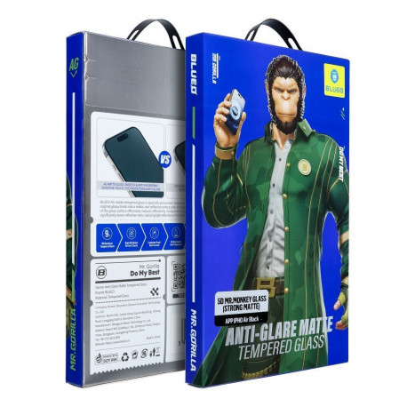 5D Mr. Monkey Glass - Apple iPhone 17 Air black (Anti-Glare Strong Matte)