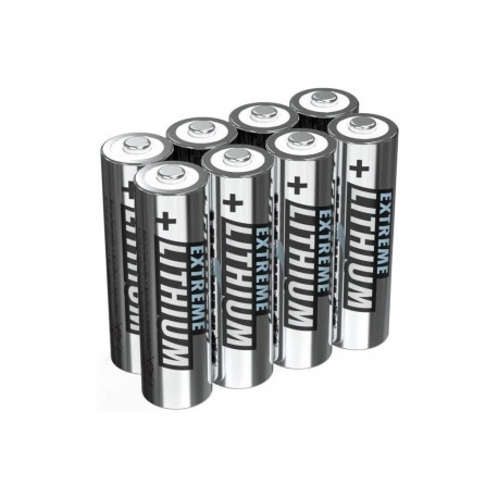 Ansmann Extreme Lithium Mignon AA, battery (silver, 8 pieces)