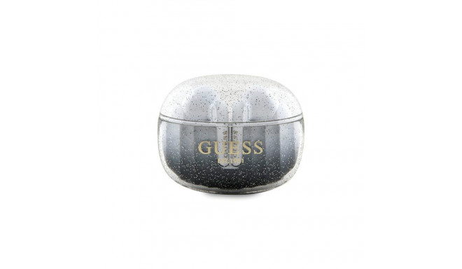 Guess Glitter Gradient TWS Bluetooth headphones with docking station - black
