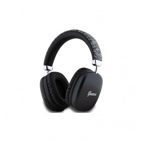 Guess GCube Metallic Script Logo Headphones - Black