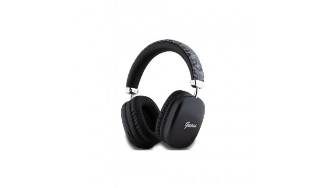 Guess GCube Metallic Script Logo Headphones - Black