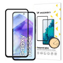 Wozinsky Super Durable Full Glue Tempered Glass Full Coverage with Frame Case Friendly for Samsung G