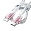 Joyroom S-A42 Crystal-Clear Series 30W USB-C - Lightning cable 1.2m - white