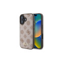 Guess Peony Script MagSafe iPhone 16 Case - Brown