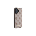 Guess Peony Script MagSafe iPhone 16 Case - Brown
