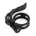 Rockbros 41210092001 bicycle seat clamp with quick release - black