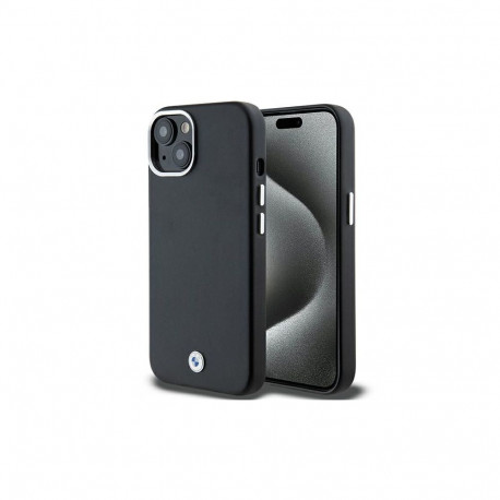 BMW Signature Wrapped Metal MagSafe Case for iPhone 14/15/13 - Black