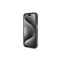 Guess Ring Stand Script Glitter MagSafe case for iPhone 15 Pro Max - black