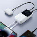 Mini power bank with built-in cables Joyroom JR-PBC06 30W 10000mAh - white