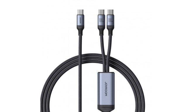 Joyroom Speedy Series S-A21 2in1 USB-C - USB-C / USB-C cable 100W 1.5m - black
