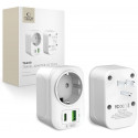 Tech-Protect reisiadapter TA100 US-EU, valge