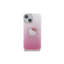Hello Kitty IML Gradient Electrop Kitty Head case for iPhone 15 - pink