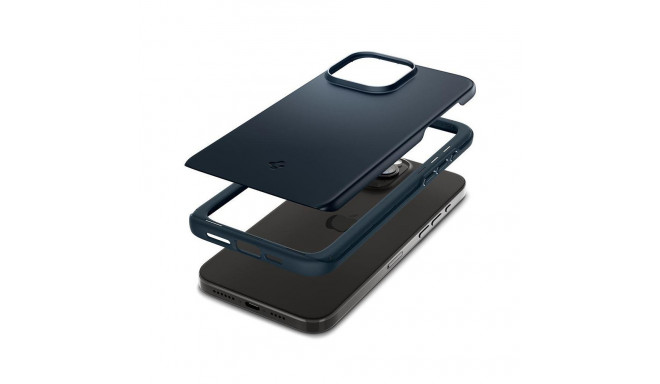 Spigen Thin Fit iPhone 15 Pro Max Case - Black Metal