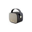 Guess Bluetooth speaker GUWSB2P4SMK Speaker mini black/black 4G Leather Script Logo with Strap