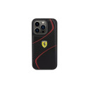 Ferrari Twist Metal Logo case for iPhone 15 Pro - black