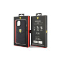 Ferrari Quilted Metal Logo case for iPhone 15 - black