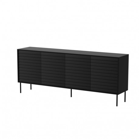 Cama 4D CORTINA chest of drawers 200x40x81 black