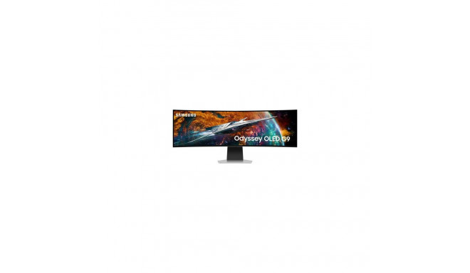 Samsung G95SC computer monitor 124.5 cm (49") 5120 x 1440 pixels Dual QHD OLED Silver