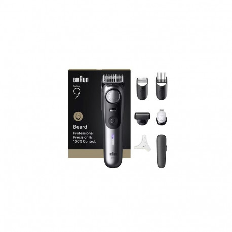 Braun BeardTrimmer 9 BT9520 beard trimmer Battery 52 2 cm Wet &amp; Dry Black, Grey