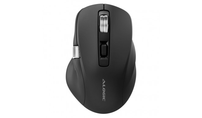 ALOGIC APEX Bluetooth USB-C ikraunama 7 klavišu programuojama pele – juoda