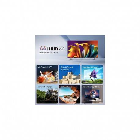 Hisense 75E6NT 190.5 cm (75") 4K Ultra HD Smart TV Wi-Fi Black 350 cd/m²