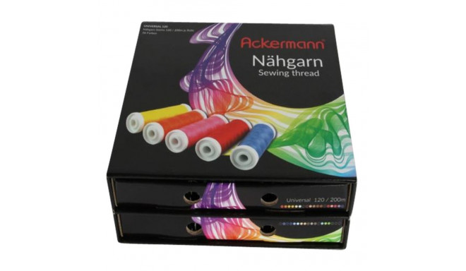 "ACKERMANN Nähgarnbox schwarz"
