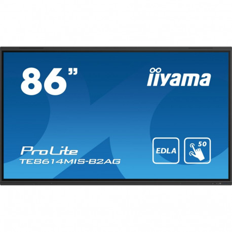 "218cm/86"" (3840x2160) iiyama ProLite TE8614MIS-B2AG 16:9 4K UHD VA Touch 6,5ms 60Hz 24/7 4xHDMI DP