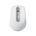  Logitech MX Anywhere 3S Mouse - RF Wireless + Bluetooth, Laser, 8000 DPI, Pale Grey (White)