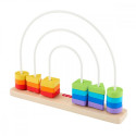 Wooden Rainbow Bead Bar