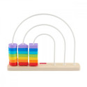 Wooden Rainbow Bead Bar