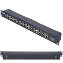 Extralink 12 porti gigabit PoE süstik 12x 1000Mb/s RJ45, rackmount