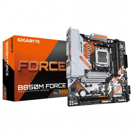 Gigabyte emaplaat B850M FORCE (rev. 1.0) AMD AM5 DDR5 SATA M.2 4x SATA, renoveeritud, ilma originaal